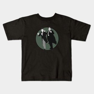 Laurel and Hardy - Sage Green Kids T-Shirt